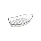 image of GET 4-80300 Boat Basket, 13-1/4" x 7-3/4" x 3-3/4", Stainless Steel Restaurant Food Serving Basket