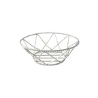 image of GET 4-81433 Braided Basket, 8" Dia. x 3"H, Round, Stainless Steel, Restaurant Food Serving Accessory