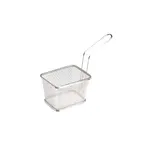 image of GET 4-81868 Commercial Serving Fry Basket, 5" x 4" x 3-1/4", Rectangular, Stainless Steel