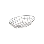 image of GET 4-82144 Grid Basket, Oval, 9-3/4" x 6-1/4" x 2-1/4", Stainless Steel