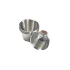 image of GET 4-84111 Stainless Steel Condiment Cup, 4 Oz., 2-3/4" Dia. X 1-3/4"H