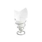 image of GET 4-T250 Food-Safe Bag/Wire Cone Basket Liner, Double-Open, 7" X 7", Paper