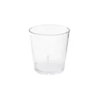 image of GET 6609-1-CL Clear Textured Tumbler, 9 Oz, 3-3/16" x 3-1/4"H, SAN, BPA Free, NSF - 1 Dozen