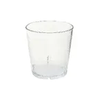 image of GET 6610-1-6-CL Juice Tumbler, 10 Oz. Clear Textured SAN, 3-5/16" Dia x 3-3/8" H, BPA Free, 1 Dozen