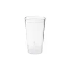image of GET 6612-1-CL Clear Textured 12oz Tumbler, 3" Dia × 5-1/8" H, BPA‑Free SAN, Stackable – 1 Dozen