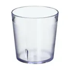 image of GET 6699-C Clear Plastic Tumbler, 9 Ounce Capacity, Textured Finish, Reusable Design - 1 Dozen