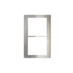 image of GET 82720B2 Tile Serving Inset, 21-11/16" x 13-1/4" Stainless Steel with Two Square Cut‑Outs