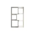 image of GET 82721A3 Tile Inset, 20-13/16" x 12-3/4" Stainless Steel, Three Large and Three Small Cut‑Outs