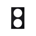 image of GET 82726A7 Bugambilia Tile, 20-13/16" x 12-3/4" Stainless Steel with Two Large Round Cut‑Outs