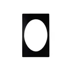 image of GET 82728A5 Tile, 20-13/16" x 12-3/4" Stainless Steel With Large Oval Cut‑Out, Fits CO006 Casserole