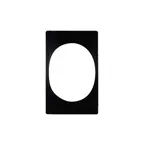 image of GET 82730B17 Bugambilia Tile, 21-11/16" x 13-1/4" Stainless Steel with Large Oval Cut-Out
