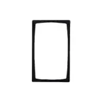 image of GET 82742B23 Bugambilia Tile Inset, 21-11/16" x 13-1/4" Stainless Steel with One Rectangular Cut-Out
