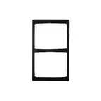 image of GET 82743B24 Tile, 21-11/16" x 13-1/4" Stainless Steel With Two Wide Rectangular Cut‑Outs
