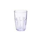 image of GET 9910-1-BL Bahama Double Rock Tumbler, 10 Oz, 3-1/8" Dia x 4-3/4" H, Blue Smooth SAN - Dozen