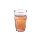 image of GET 9911-CL Bahama™ Tumbler, 10 Oz Clear Textured SAN, 3-1/8" x 4-3/4" H, BPA‑Free, NSF - 1 Dozen