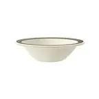 image of GET B-127-CA Cambridge Bowl, 7-1/4" Dia x 1-3/4" H, 12‑15 Oz, White Gray Rim, Melamine - Dozen