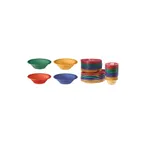 image of GET B-127-MIX Mardi Gras Bowl, 7-1/4" Dia x 1-3/4" H, 12‑15 oz, Melamine, 4‑Color Mix - Dozen