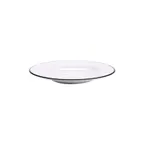 image of GET B-220-W/BK Settlement Bistro Bowl, 11", 28‑32 Oz White Black Trim Melamine - Dozen