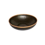 image of GET B-320-BR 4 Qt. Bowl, 12.25" Dia. x 3.25"H, Melamine, Brown Clay Trim, NSF, BPA‑Free