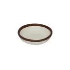 image of GET B-35-CRM Ramekin, 2 oz, 3-1/2" Dia x 1" H, Melamine, Beige with Brown Trim - Dozen