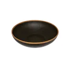 image of GET B-350-BR Pottery Market Display Bowl, 10 Qt Round Brown Melamine, 16‑1/2" Dia x 4‑1/2" H