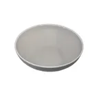 image of GET B-350-DVG - 10 Qt Round Melamine Bowl, 16‑1/2" Dia x 4‑1/2" H, Dove Gray with White Trim