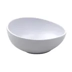 image of GET B-401-W Riverstone Ramekin, 2 Oz., Oval, Melamine, White, 3-1/2" x 1-3/4"H - 1 Dozen