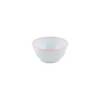 image of GET B-44-GF Side Dish, 10 Oz, 4.75" Dia x 2"H, Melamine, White/Grapefruit Pink Trim - 1 Dozen