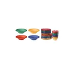 image of GET B-454-MIX Mardi Gras Bowl, 4-1/2 Oz., 4-3/4" Dia x 1-1/4" H, Melamine, Mix Pack of 4 - 1 Dozen