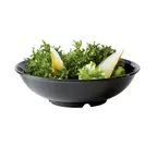 image of GET B-48-BK - Black Elegance™ 9" Bowl, 34 oz (1-9/10 qt) Melamine Black NSF Dishwasher - 1 Dozen
