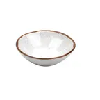 image of GET B-5-RM Rustic Mill Monkey Dish, 5 Oz, 4-1/2" Dia x 1-1/4"H, Round, Melamine, Beige - 1 Dozen
