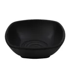 image of GET B-501-BK Nara™ Square Bowl, 6 Oz, 4-3/4" x 1-5/8" H, Melamine, Black - 1 Dozen