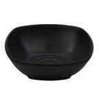 image of GET B-601-BK Nara Square Black 12oz Melamine Bowl, 5-3/4" x 2" H, Dishwasher Safe – 1 Dozen