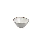 image of GET B-66-RM Rustic Mill™ Bowl, 2 Qt (9" Dia. x 4" H), Melamine, Cream with Brown Rim, NSF, BPA‑Free