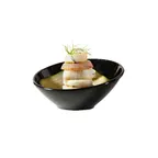 image of GET B-784-BK Black Elegance 5.5oz Melamine Bowl, 4.75" Dia × 2.75" H, Break‑Resistant, BPA‑Free