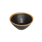 image of GET B-81-BR Pottery Market Side Bowl, 5" Dia x 2" H, 8 oz, Brown Melamine with Clay Trim - Dozen