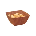 image of GET B-SQ-6-M Arbor Bowl, 1 Qt (1.3 Qt Rim Full), 6.5" x 6.5" x 3" Polystyrene Mahogany - 1 Dozen