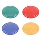 image of GET B129OV-MIX Oval Platter, 12" x 9" x 7/8", Melamine, Multiple Colors, BPA‑Free, Dishwasher Safe