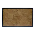 image of GET B177208-GLDB Tray, 20-3/4" L x 12-3/4" W x 1/2" H, Black Melamine, BPA-Free, Scratch-Resistant