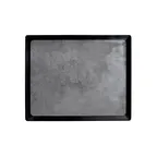 image of GET B178128-SLVB Tray, 12-5/8" x 10-3/8" x 1/2", Black Melamine, Dishwasher Safe, BPA‑Free