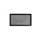 image of GET B179128-SLVB Tray, 12-5/8"L x 6-7/8"W x 1/2"H, Rectangular Melamine, Black with Silver Decal