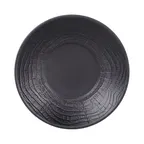 image of GET B20294-B Black 8½" Round Melamine Plate, BPA Free, Dishwasher Safe, Break & Chip Resistant