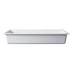image of GET B24206-W Food Pan – GN 1/2 Long, 20-3/4" x 6-1/4" x 3-3/4" White Melamine, BPA‑Free