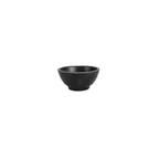 image of GET B245052-GLDB Black Melamine Bowl, 13 oz., 5-1/4" Dia., 2-1/2" H Gold Rim, Dishwasher Safe