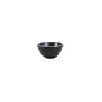 image of GET B245052-SLVB 13oz Black Melamine Bowl, 5-1/4" Dia. x 2-1/2" H, BPA Free, Dishwasher Safe
