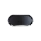 image of GET B251127-SLVB Elite Global Solutions Plate, 12-5/8"L x 5-7/8"W x 3/4"H, Oval, Melamine