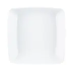 image of GET B267098-BW Bowl, 113 Oz., 9-3/4"L x 9-3/4"W x 3"H, Square Melamine, Two‑Tone White/Black