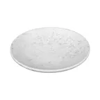 image of GET B379060-GYM Hermosa Plate, 6" x 1-1/4"H, Round Gray Marble Melamine, Stain & Scratch Resistant