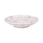image of GET B379103-BRM Melamine Plate, 10-1/4" Dia × 1-1/4" H, Brown Marble, BPA‑Free, Dishwasher Safe