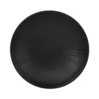 image of GET B379825-B Elite Global Solutions Plate, 8-1/4" Dia. X 1-1/4"H, Round, Melamine, Black